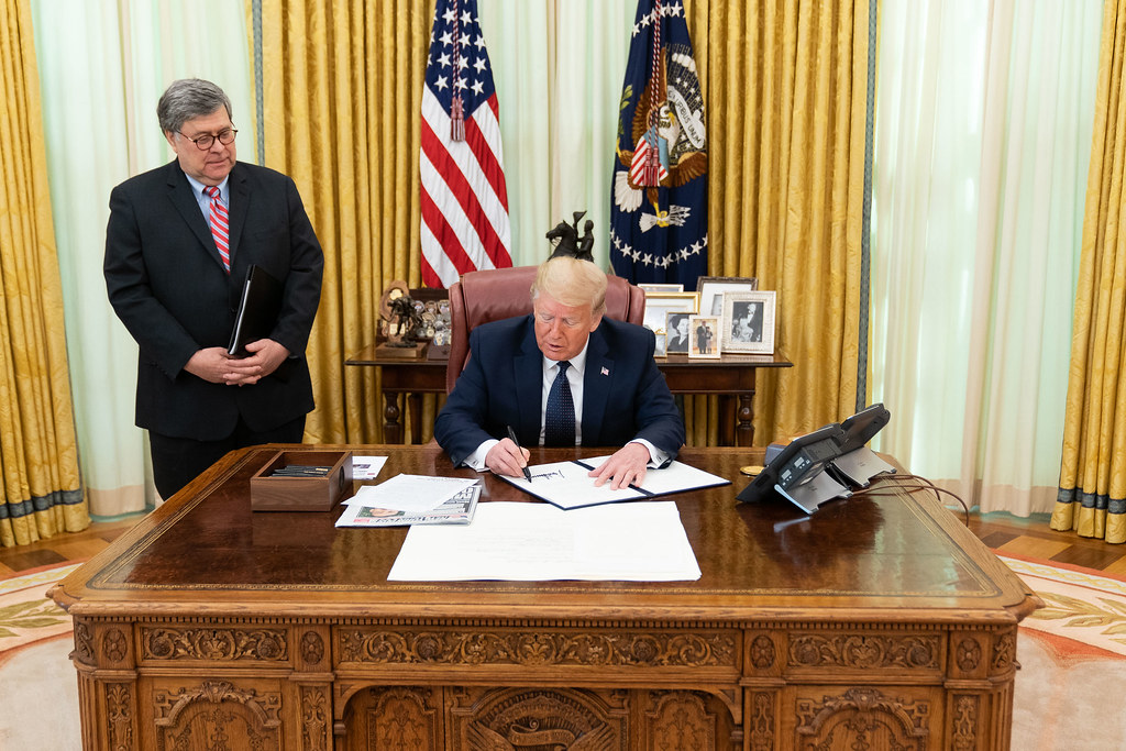 Trump Barr Oval Office